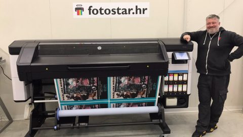 Hp Latex 700W installed at FotoStar company from Croatia