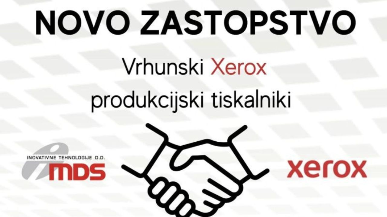 MDS IT postal uradni zastopnik Xerox produkcijskih tiskalnikov v Sloveniji