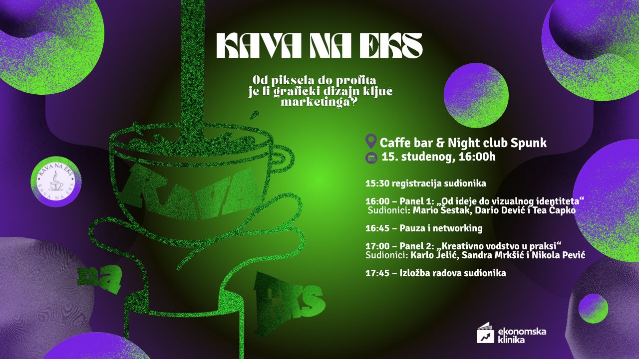 Dođite na Kavu na EKs: Od piksela do profita: Je li grafički dizajn ključ marketinga?
